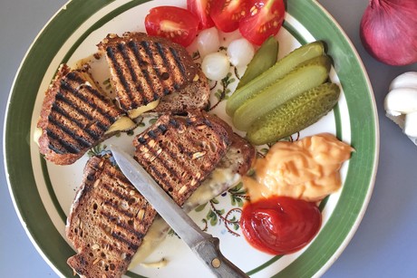 Vegetarischer Bauerntoast