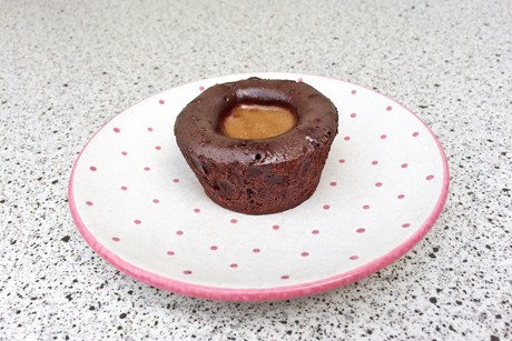 Muffin mit Karamell-Pralinen