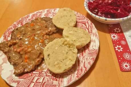 Rindsschnitzel mit Paprika-Specksauce
