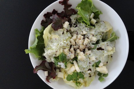 Apfel-Kürbiskernöl-Dressing