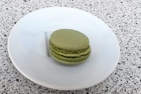 Grüne Pistazien-Macarons