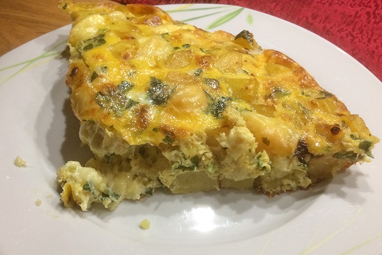 Käse-Erdäpfelomelette