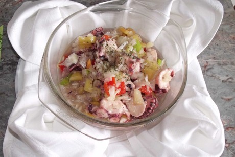 Oktopussalat mediterran