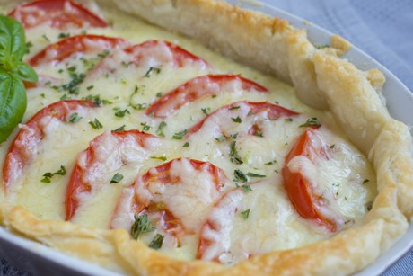 Tomaten - Mozzarella Kuchen