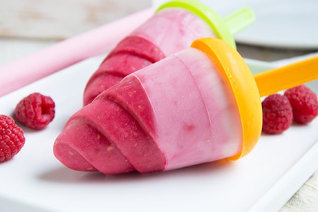 Himbeer-Eis-Lutscher