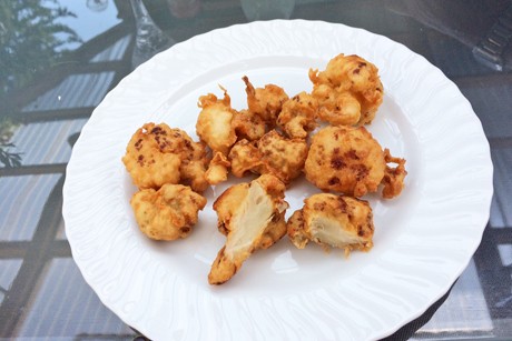 Karfiol in Bier-Parmesan-Backteig