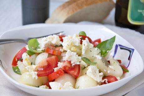 Melonensalat mit Feta