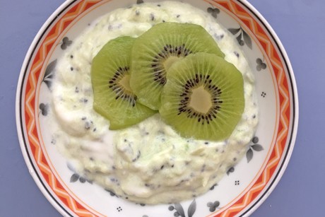 Kiwi-Chia-Topfencreme