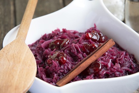 Gebratenes Rotkraut im Traubensaft
