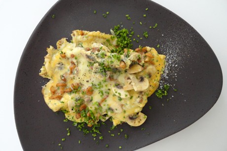 Pilz-Omlett mit Schnittlauch