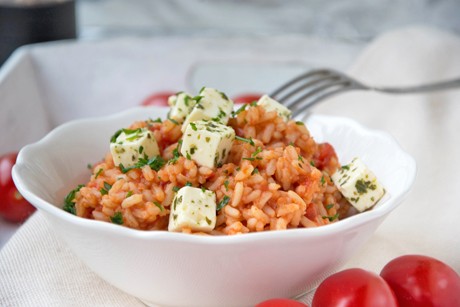Tomaten - Zimt - Reis mit Feta