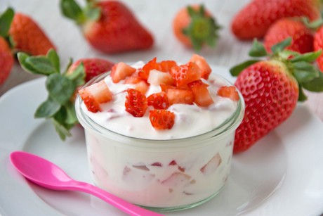 Erdbeer-Topfen-Dessert