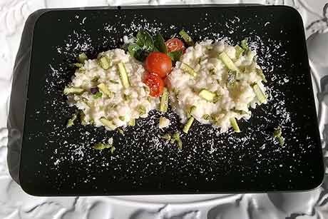 Risotto mit grünem Spargel