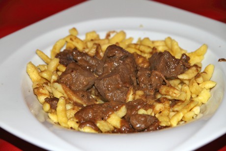 Wildgulasch in Wurzelsauce