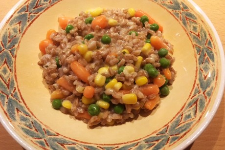 Dinkelreis mit Gemüse