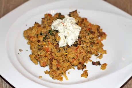 Bulgur mit Lammfaschiertem