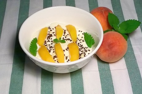 Pfirsich-Joghurtdessert