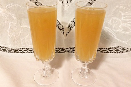 Weingartenpfirsich-Drink