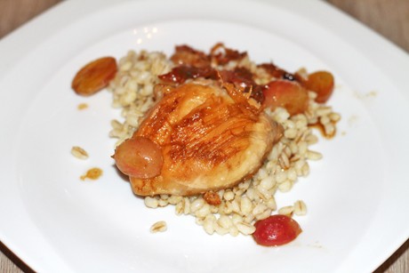 Hühnerfilet mit Weintrauben und Sherry