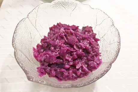 Rotkraut mit Orangensaft