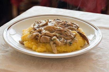 Steinpilzpolenta