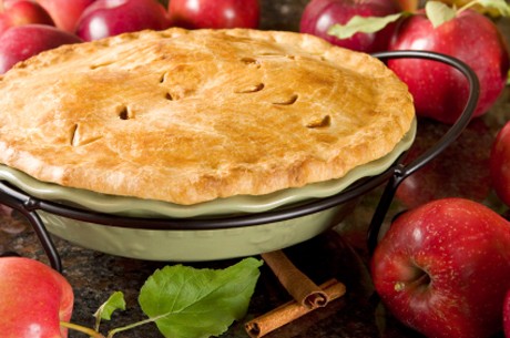 Gedeckter Apfelkuchen