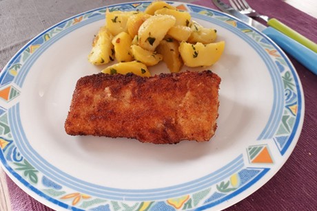 Gebackener Kabeljau