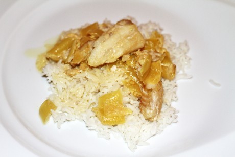 Kabeljau in Paprika-Kren-Sauce