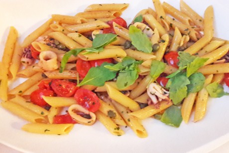 Penne mit Meeresfrüchten