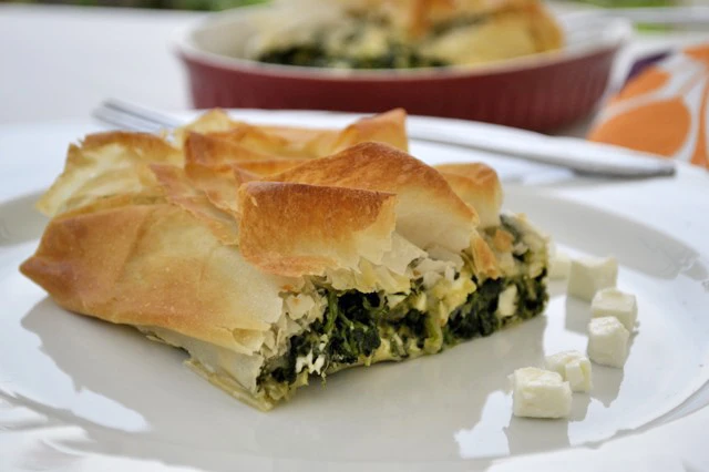 Spanakopita (Spinatstrudel)