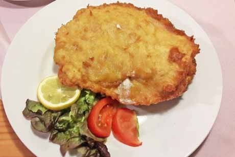 Schnitzel im Bierteig