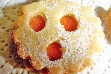 Linzer Augen mit Marillenmarmelade