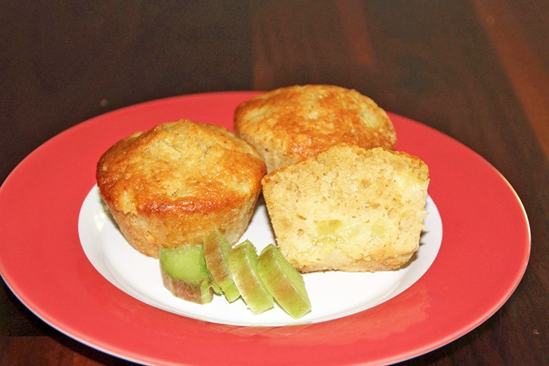 Rhabarber-Muffins