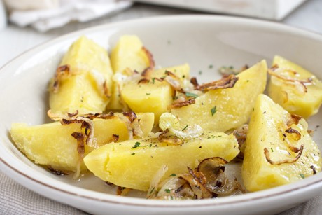 Abgeschmalzene Kartoffeln