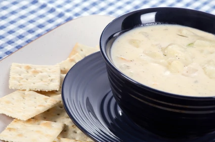 Kartoffelsuppe mit Steinpilzen
