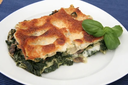 Karotten-Spinat-Lasagne