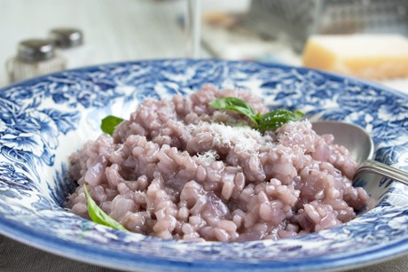 Risotto mit Rotwein