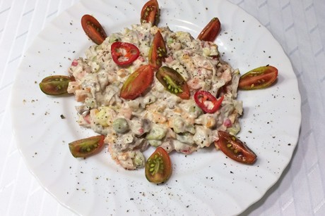 Pikanter Rindfleischsalat