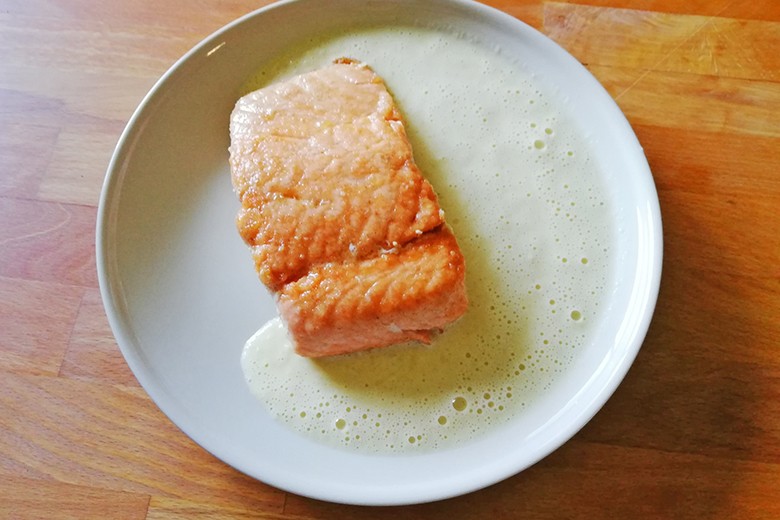 Lachs in Senfsauce