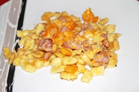 Kürbis-Eier-Nockerl