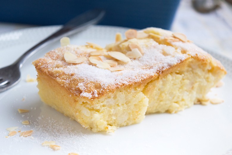 Reisauflauf mit Mandelblättchen