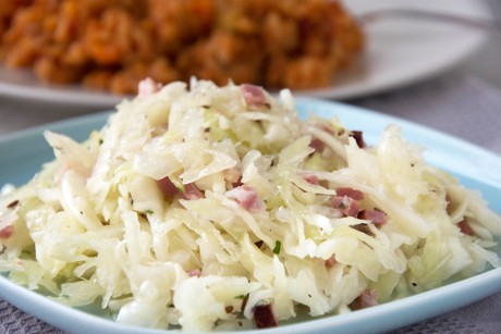 Krautsalat mit Speck