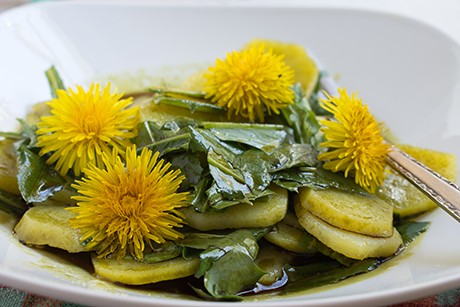 Frühlingshafter Kartoffelsalat