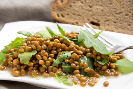 Rucola-Linsen-Salat