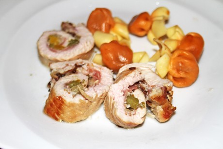 Puten-Involtini mit Spargel