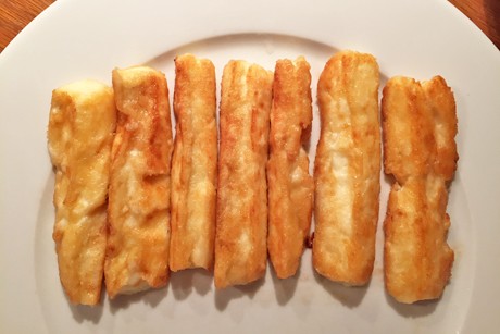 Schnelle Halloumi- Pommes