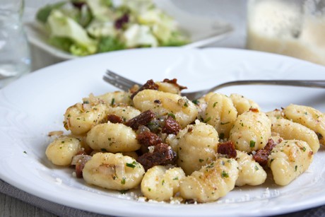 Geröstete Gnocchi mit getrockneten Tomaten