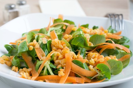 Karotten-Linsen-Salat