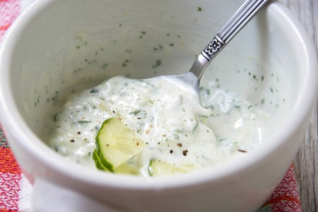 Kaltschale mit Gurken