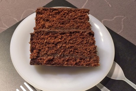 Dunkler Schokoladenkuchen